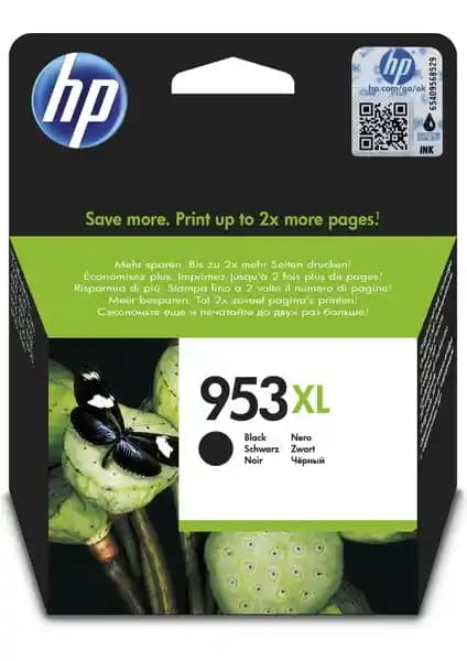 HP 953XL Siyah Mürekkep Kartuşu Yüksek Kapasite ve Güvenilirlik Sağlayan Orijinal Ürün