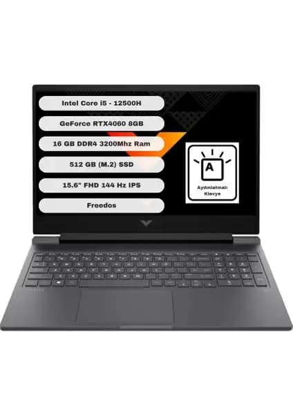 HP Victus Gaming 15: Güçlü Donanımıyla Yüksek Performans Sunan Oyun Dizüstü Bilgisayarı