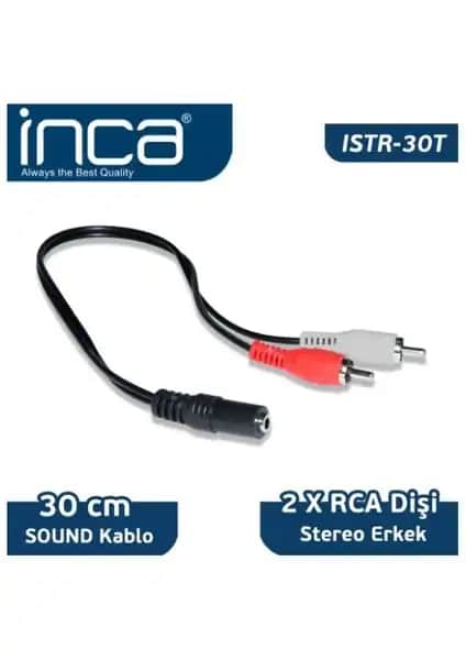 Inca ISTR-30T RCA Stereo 2'li 30cm Ses Kablo Kalite ve Güvenilirlik Sunar
