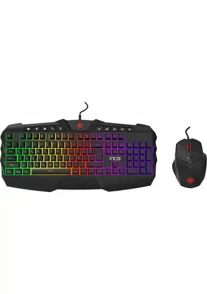 Inca Ruthless IKG-310 Rainbow Effect Oyuncu Klavye ve Mouse Seti İncelemesi ve Özellikleri