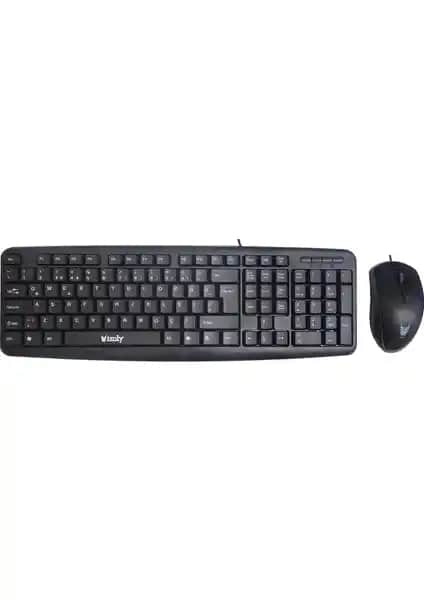 İzoly D5100 Kablolu USB Klavye ve Mouse Seti: Dayanıklı ve Ergonomik Ofis Çözümü