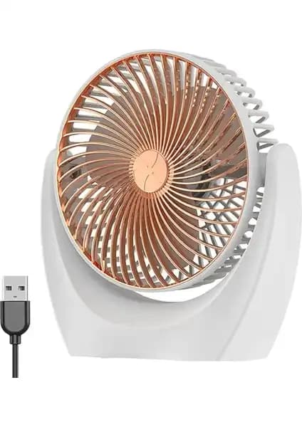 Kakusan 3 Kademeli Usbli Şarj Edilebilir Masa Fanı: Ofis ve Ev Kullanımı İçin Uygun