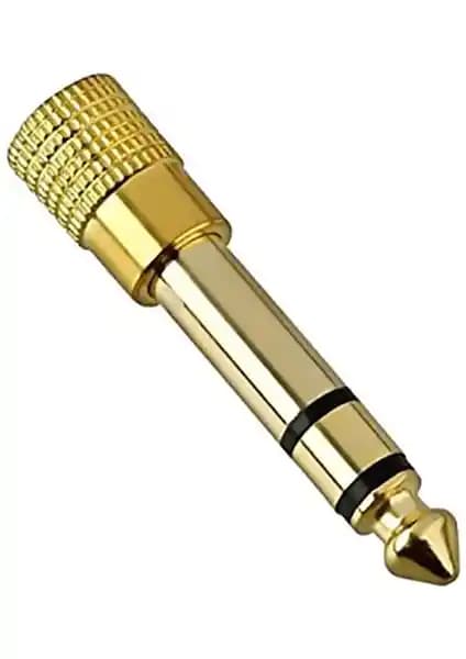 Keepro Hadron 3,5 mm'den 6,3 mm'ye Dönüştürücü Kulaklık ve Mikrofon Adaptörü