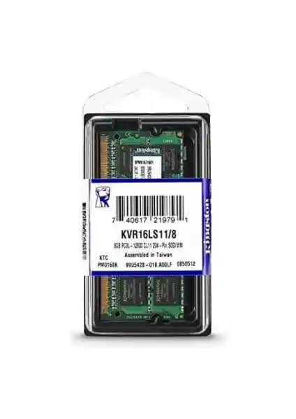 Kingston KVR16LS11/8 8GB DDR3 Notebook RAM Performans ve Güvenilirlik Sağlar