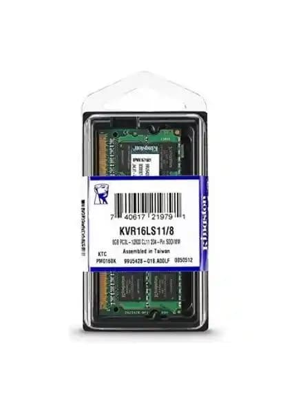 Kingston KVR16LS11/8 8GB DDR3 Notebook RAM Performans ve Güvenilirlik Sağlar
