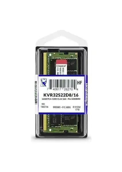 Kingston KVR32S22D8/16 16GB DDR4 RAM ile Yüksek Performans ve Güvenilirlik