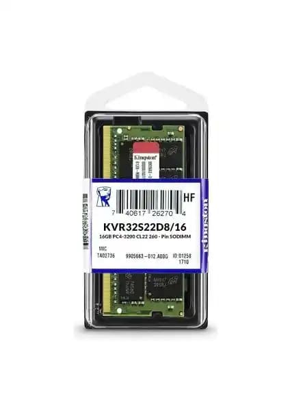 Kingston KVR32S22D8/16 16GB DDR4 RAM ile Yüksek Performans ve Güvenilirlik