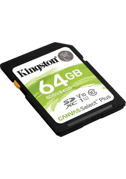 Kingston SDS2-64GB SDXC Canvas Select Plus Hafıza Kartı Yüksek Performans ve Güvenilirlik