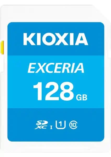 Kioxia 128GB EXCERIA SDXC UHS-1 Class10 Hafıza Kartı Yüksek Performans ve Güvenilirlik