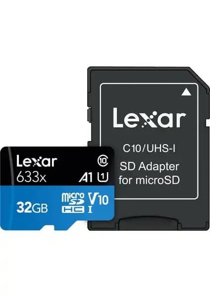 Lexar 633X 32GB microSDHC Hafıza Kartı Yüksek Performans ve Güvenilirlik Sunar