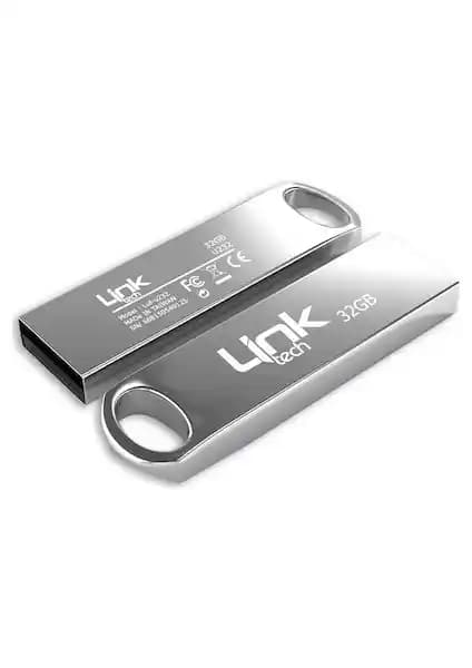 LinkTech Metal 32GB USB 2.0 Flash Bellek: Şık ve Dayanıklı Depolama Çözümü