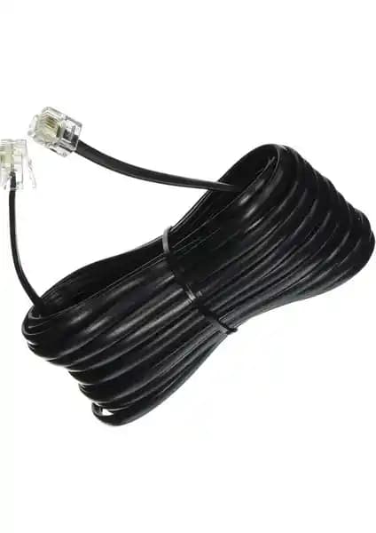 Livolo 30 Metre Siyah Telefon ve Modem Ara Kablosu - Uzun ve Dayanıklı Bağlantı Çözümü