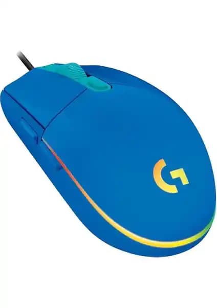 Logitech G203 Lightsync Mavi Oyun Faresi Yüksek DPI ve RGB Aydınlatma Özellikleriyle
