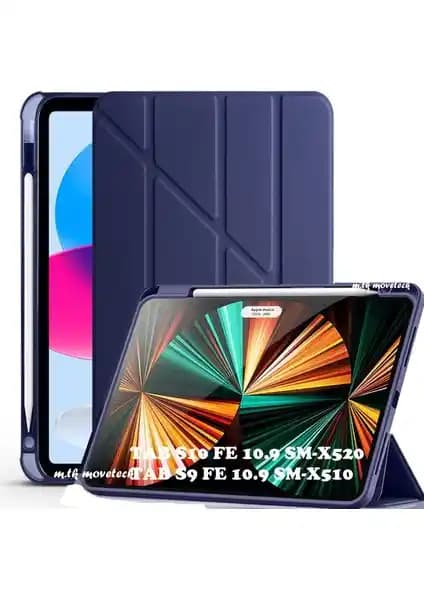 M.TK Moveteck Galaxy Tab S9 ve S10 Fe için Güçlü Koruma ve Çok Yönlü Kullanım Kılıfı