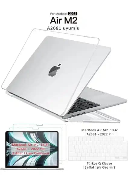 MacBook Air M2, M3 ve M4 Serisi İçin Tam Uyumlu Koruyucu Set Özellikleri ve Kullanım Avantajları