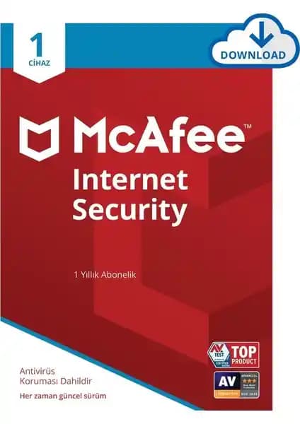 McAfee Internet Security 1 Cihaz 1 Yıl Dijital Lisans: Güvenliğin Yeni Standartları