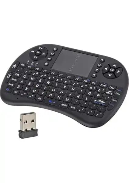 Mi7a Kablosuz Mini Klavye Akıllı Tahta ve Televizyonlar İçin Kullanışlı ve Şık Tasarım