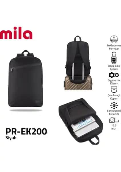 Mila Classone PR-EK200 15.6 İnç Laptop Çantası Şık ve Fonksiyonel Tasarım