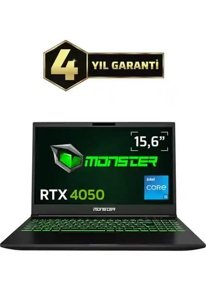 Monster Abra A5 V20.4.4: Yüksek Performanslı Oyun ve Çok Amaçlı Dizüstü Bilgisayar
