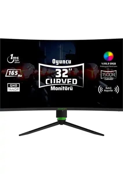 Monster Aryond A32 V1.2 31.5 inç QHD Kavisli Oyuncu Monitörü İnceleme ve Teknik Özellikler