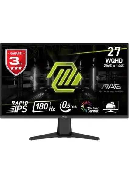 MSI 27'' Mag 275QF Oyun Monitörü: Yüksek Performans ve Gelişmiş Görüntü Kalitesi