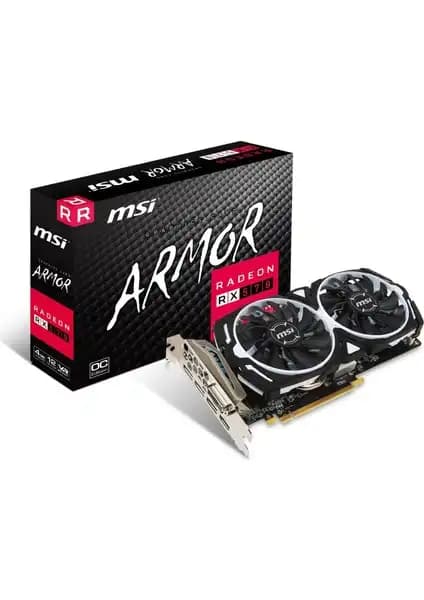MSI AMD Radeon RX 570 ARMOR 4G OC: Güçlü ve Şık Oyun Kartı Özellikleri ve Performansı