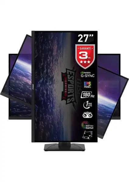 MSI G274PF 27 İnç Oyuncu Monitörü Performans ve Ergonomi Özellikleri