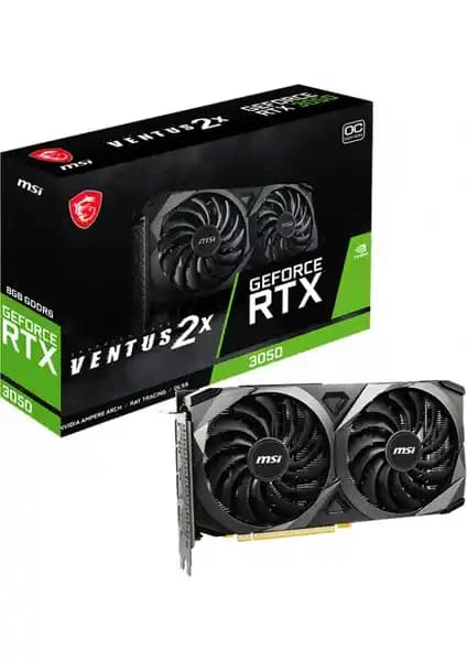 MSI GEFORCE RTX 3050 VENTUS 2X 8G OC Ekran Kartı Performans ve Dayanıklılık Analizi