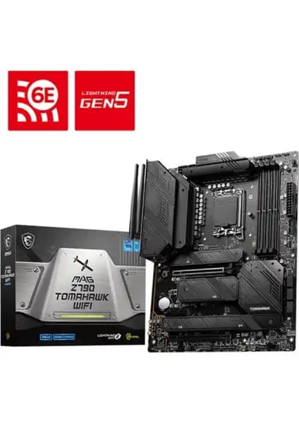 MSI Mag Z790 Tomahawk WIFI DDR5 Anakart Performans ve Güvenilirlik Sunar