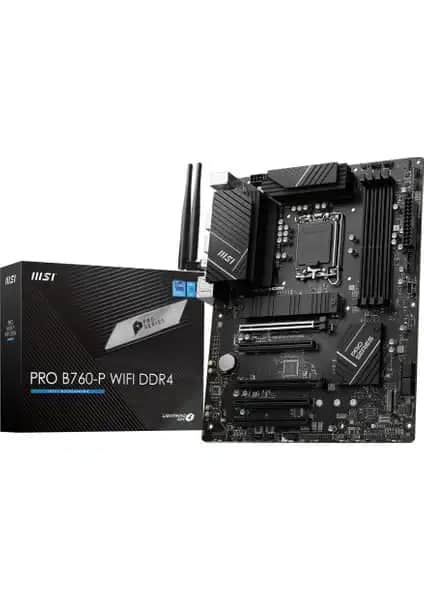 MSI PRO B760-P WIFI DDR4 Anakart: Yüksek Performans ve Güvenilirlik İçin Tasarlandı