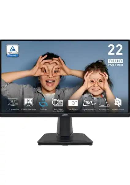 MSI PRO MP225 21.5 İnç Monitör Yüksek Performans ve Ergonomik Tasarım Özellikleri
