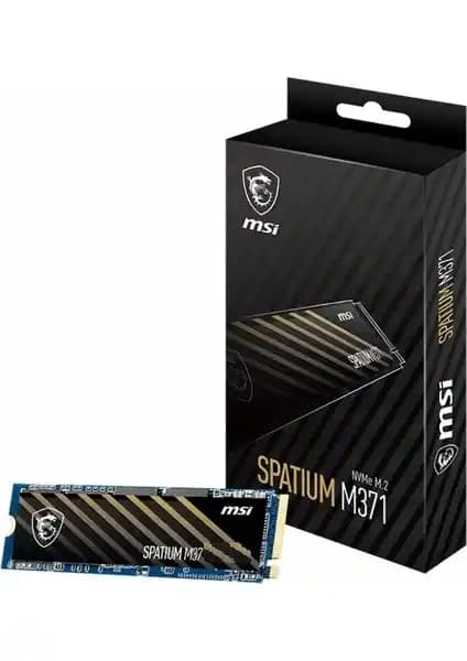 MSI Spatium M371 500GB NVMe M.2 SSD ile yüksek performans ve güvenilirlik sağlayın