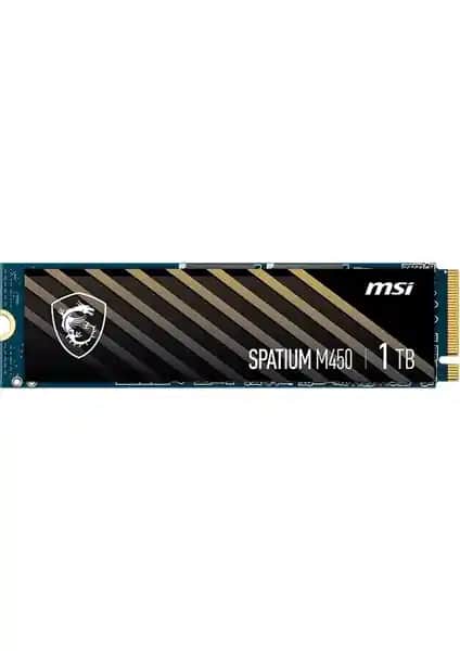 MSI Spatium M450 PCIe 4.0 NVMe M.2 SSD 1TB yüksek hız ve güvenilirlik sağlayan depolama çözümü