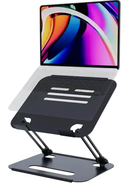 Mufamet Çelik Laptop Standı: Dayanıklı ve Ayarlanabilir Ergonomik Destek