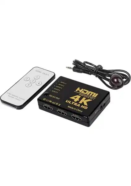 Onten Kablosuz 5 Port HDMI Switch: Yüksek Çözünürlük ve Kullanım Kolaylığı