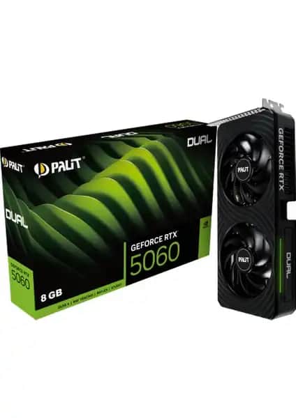 Palit Geforce RTX 5060 Dual 8GB GDDR7 Ekran Kartı Performans ve Tasarım Özellikleri