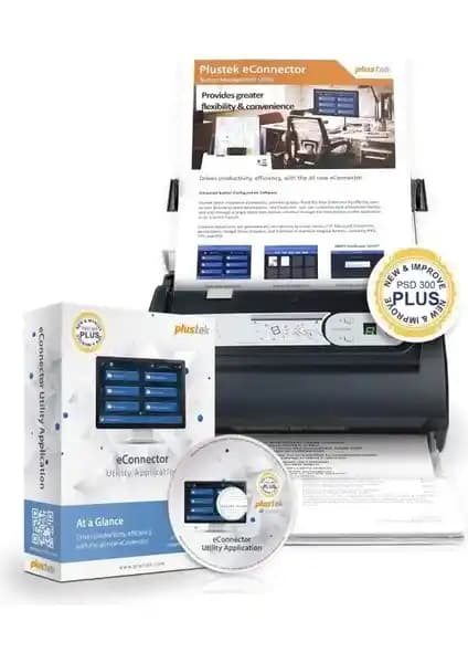 Plustek PSD300 Plus Belge Tarayıcı: Hızlı ve Verimli Ofis Çözümü