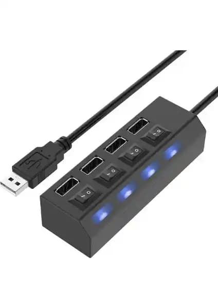PolyGold 4 USB Port Çoklayıcı Anahtarlı Işıklı Switch Ürünü Detaylı İnceleme ve Kullanım Rehberi