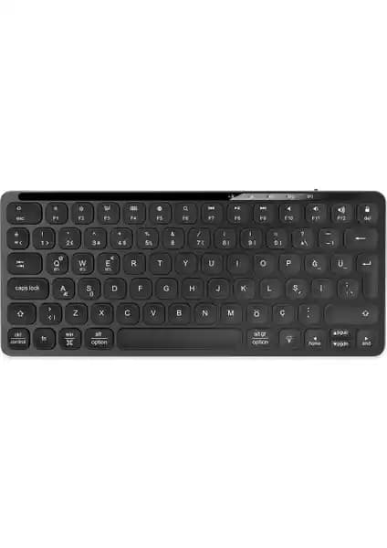 Pusat Business Pro Mini Bluetooth Kablosuz Klavye Siyah: Modern Çalışma Ortamları İçin Uygun ve Şık Tasarım
