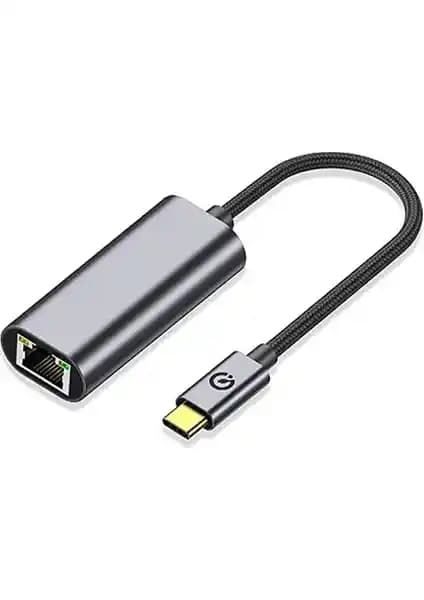 QGeeM QG04 Type-C to RJ45 Ethernet Dönüştürücü Kablo Hız ve Güvenlik İçin Tasarlandı