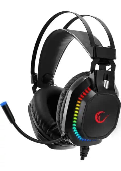 Rampage RM-K48 X-Coral Oyuncu Kulaklığı 7.1 Surround Ses ve RGB Aydınlatma Özellikleriyle