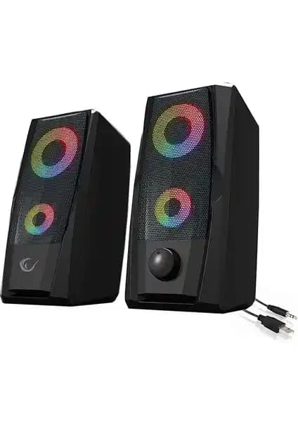 Rampage RMS-X9 2.0 RGB Işıklı Multimedia Hoparlör ile Yüksek Kalite Ses ve Görsel Deneyim