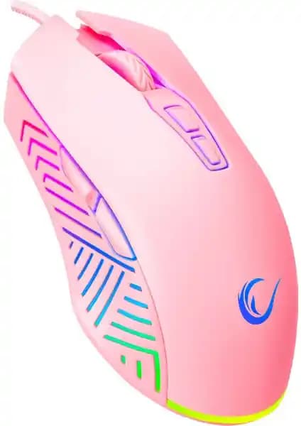 Rampage SMX-G68 SPEAR Pembe Gaming Mouse 7200 DPI RGB Işıklandırma ve Ergonomik Tasarım