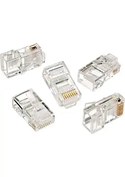 S-Link Cat 6 RJ-45 Konnektör UTP, Dayanıklı ve Yüksek Performanslı Ağ Bağlantı Çözümü