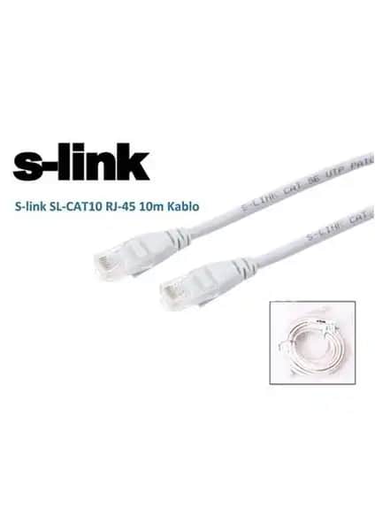 S-Link Sl-Cat10 10M Cat5e/Utp Patch Kablo Güvenilir ve Esnek Ağ Bağlantısı Çözümü