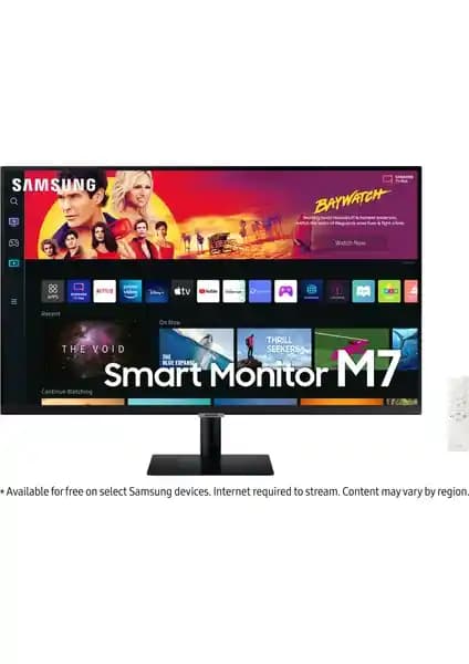 Samsung LS32BM700UUXUF 32 inç 4K HDR Akıllı Monitör Yüksek Çözünürlük ve Çok Yönlü Kullanım