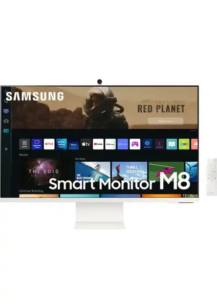 Samsung M8 Serisi LS32BM801UUXUF UHD 32 İnç Akıllı Monitör ile Modern Çalışma ve Eğlence Deneyimi