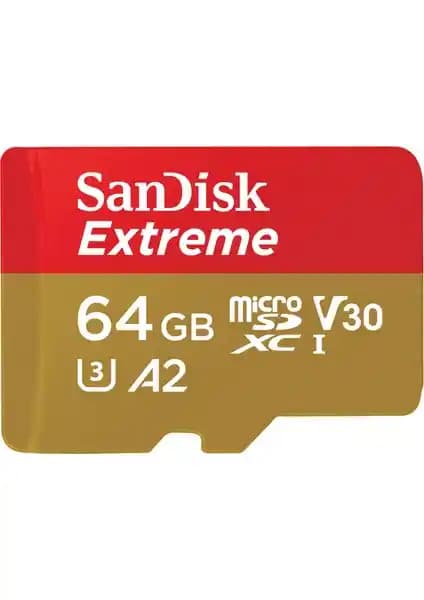 SanDisk Extreme 64GB microSDXC UHS-I Hafıza Kartı: Yüksek Hız ve Güvenilirlik Sağlayan Çözüm