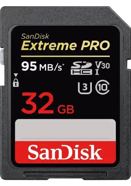 Sandisk Extreme Pro 32GB SDHC Hafıza Kartı Yüksek Performans ve Güvenilirlik