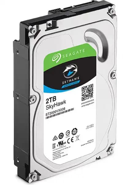 Seagate 2TB Skyhawk SATA3 3.5 inç Disk Yüksek Kapasite ve Güvenilirlik